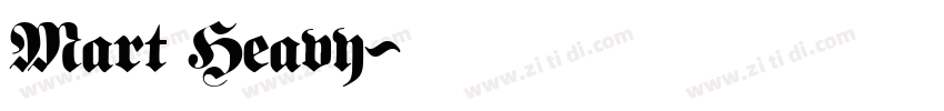 Mart Heavy字体转换